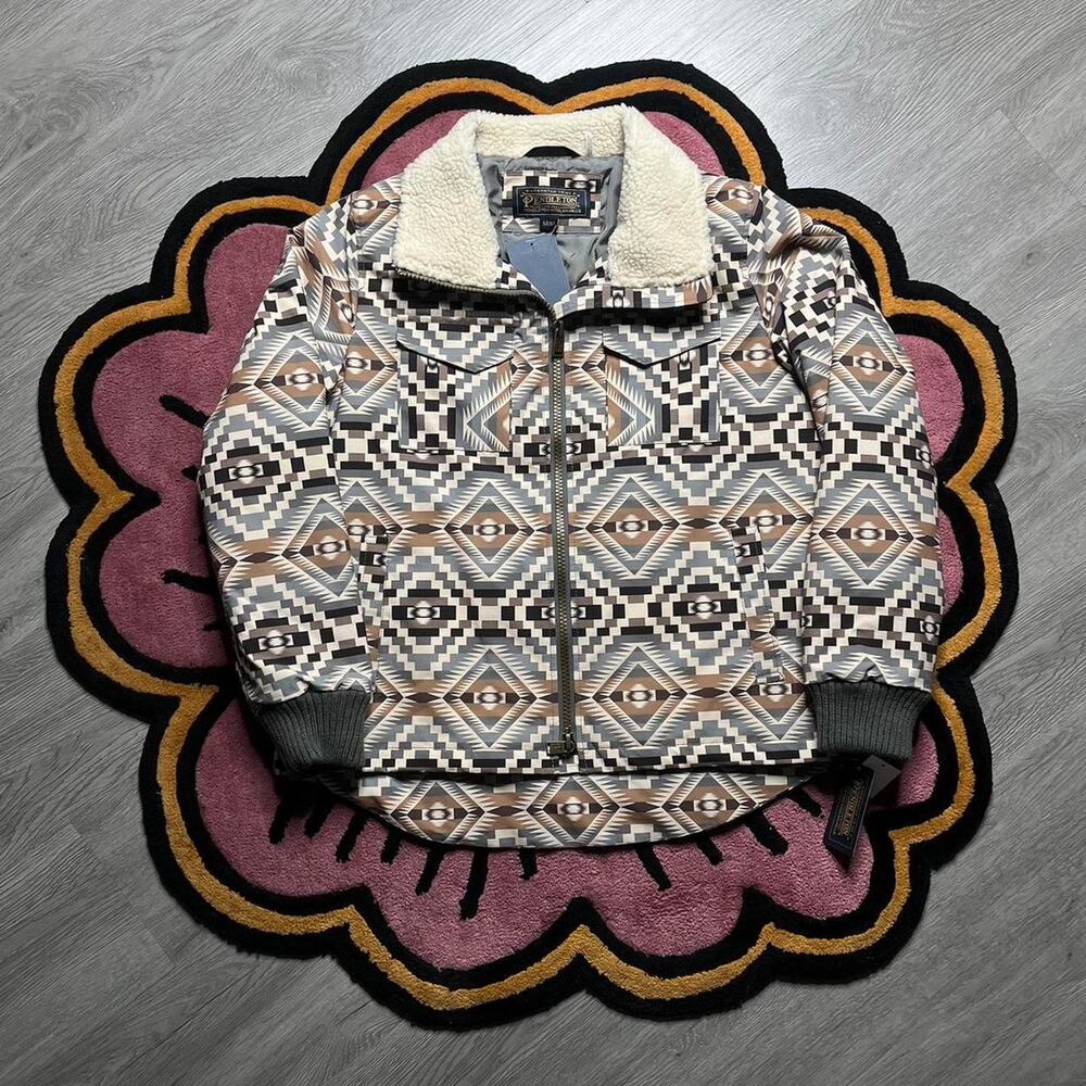 Women’s Pendleton Madera Full Zip Pattern Jacket Size Medium New With Tags